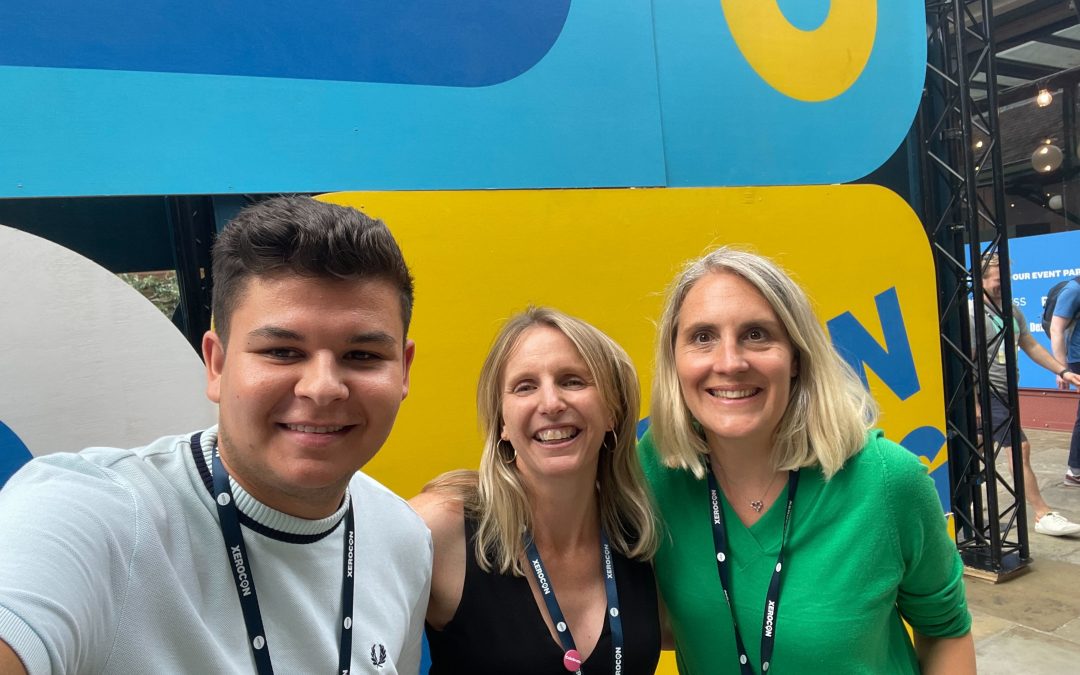 Pamela Phillips Emily Win and Alfie Osborne at Xerocon 2022